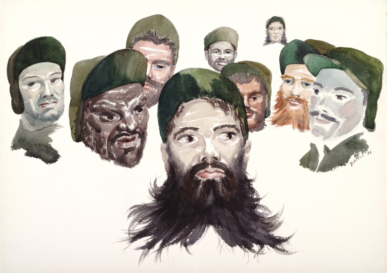 A collection of portraits showing men's beards