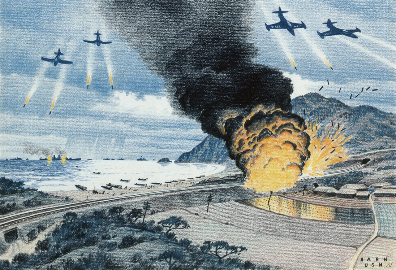 American planes on a bombing run