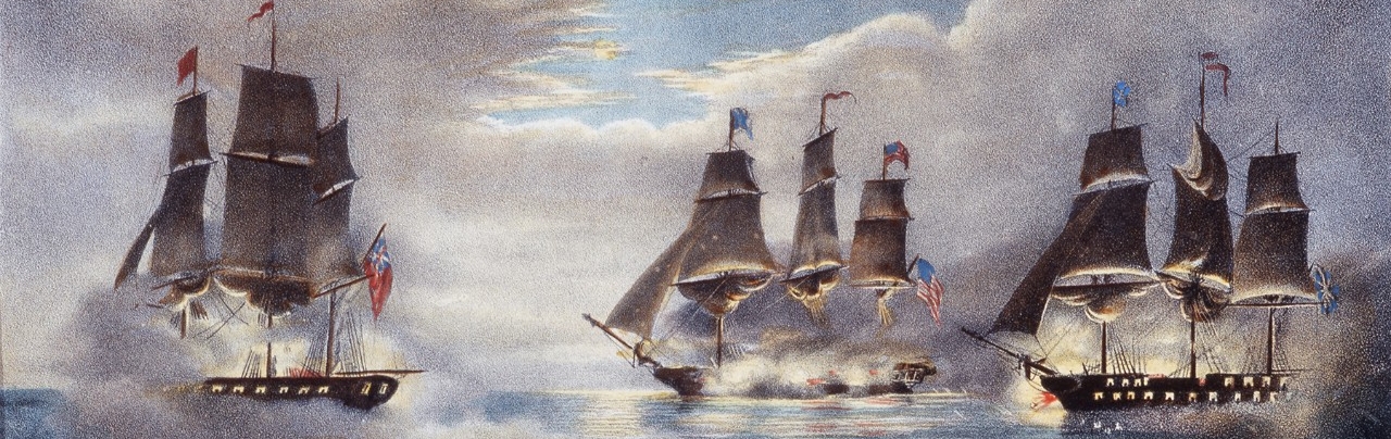 <p>Capture of H.M. Ships Cyane and Levant by the U.S. Frigate Constitution</p>
