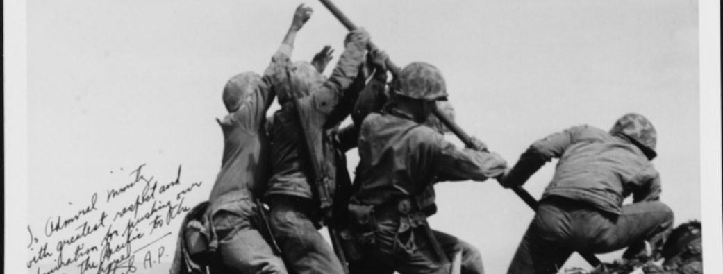<p>Iwo Jima Flag raising banner cropped</p>
