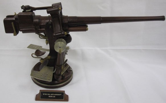 Model, Gun Mount, 3 Inch 50 Caliber Anti Air Craft, Mark 20