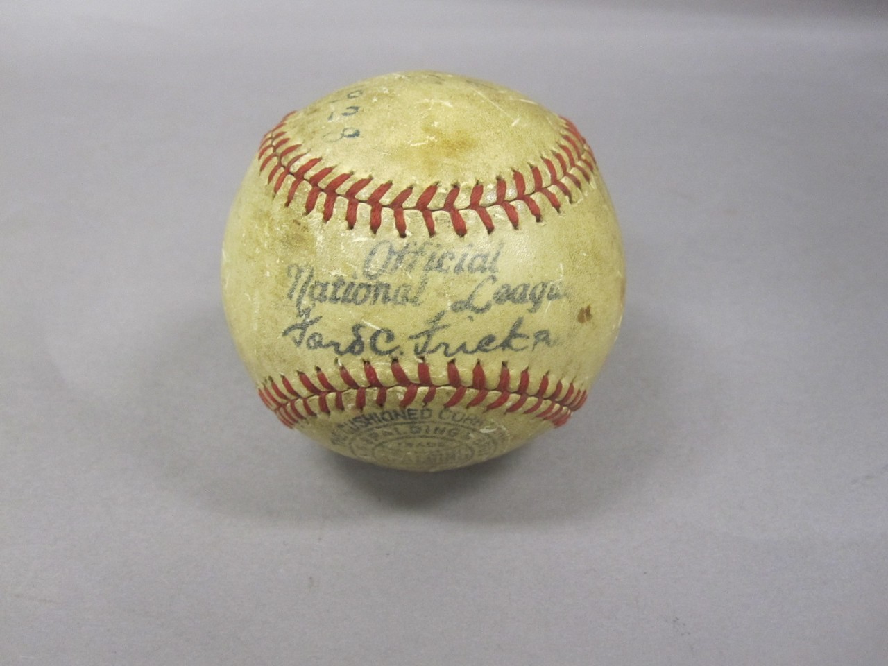 Official National League Baseball from USS Asheville signed by players