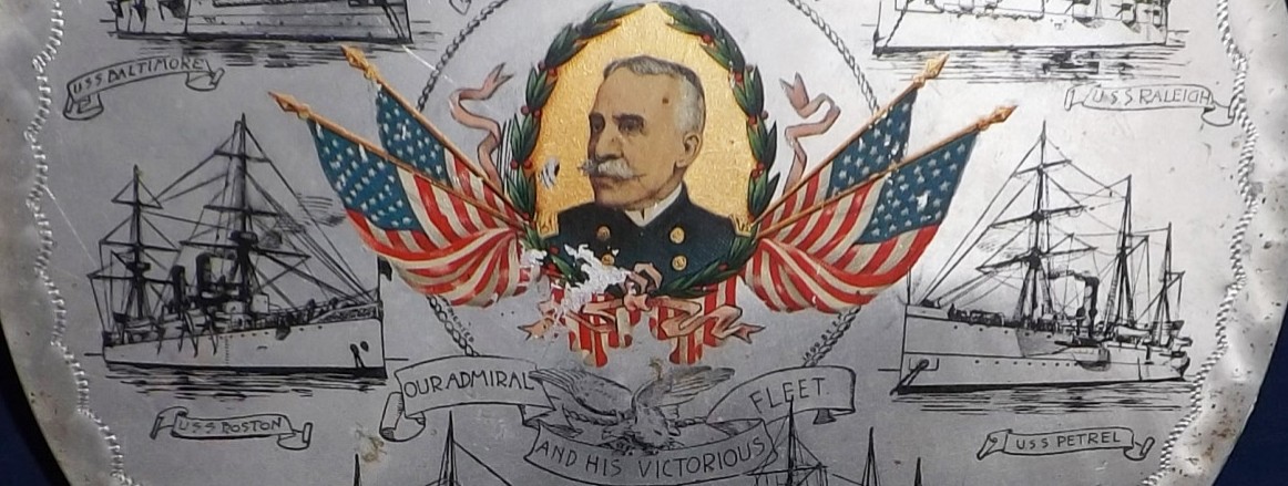 Commemorative Plaque featuring the fleet and George Dewey