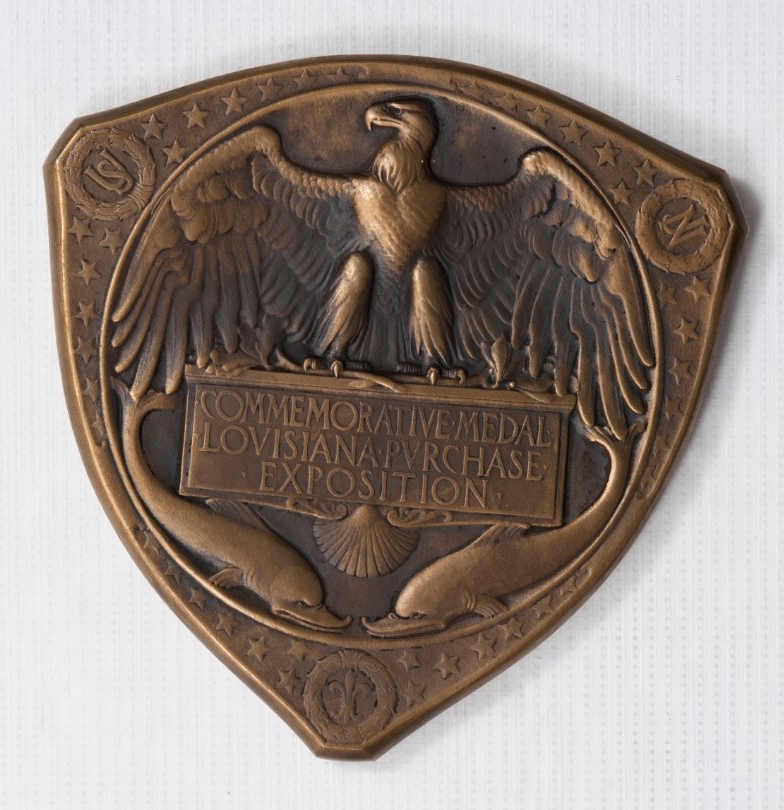 <p>Reverse of WOrld's Fair St louis Medal</p>

