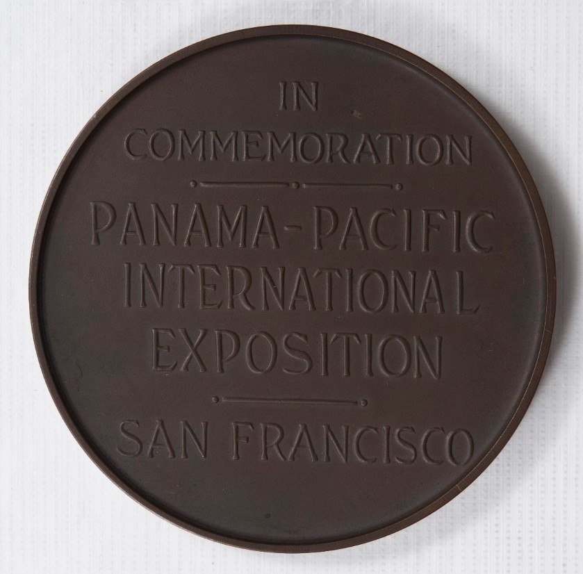 Obverse of San Francisco World's Fair medal 1915
