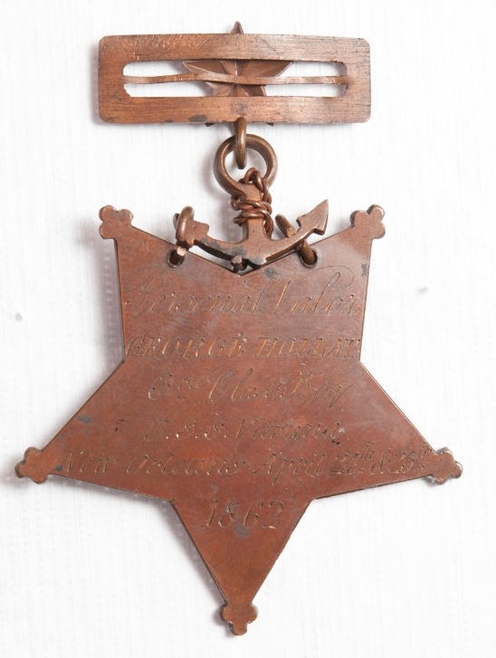 <p>Reverse View of George Hollat Medal of Honor</p>