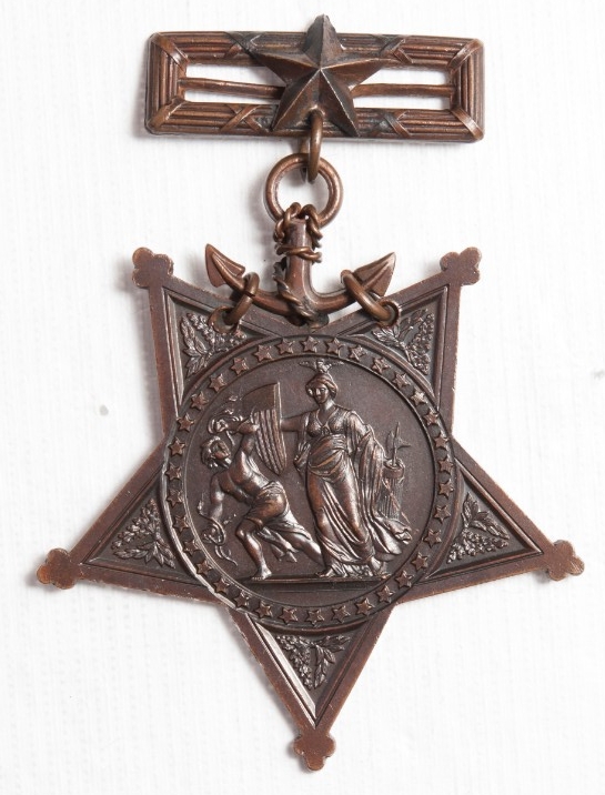 <p>Obverse view of Medal of Honor of Luke Griswold</p>
