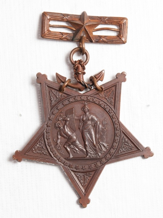 <p>Obverse view of William Martin Medal of Honor</p>