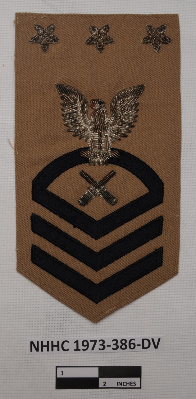Khaki uniform rating badge MCPON