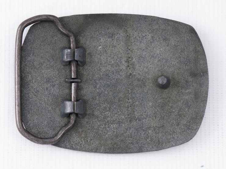 Reverse image of belt buckle