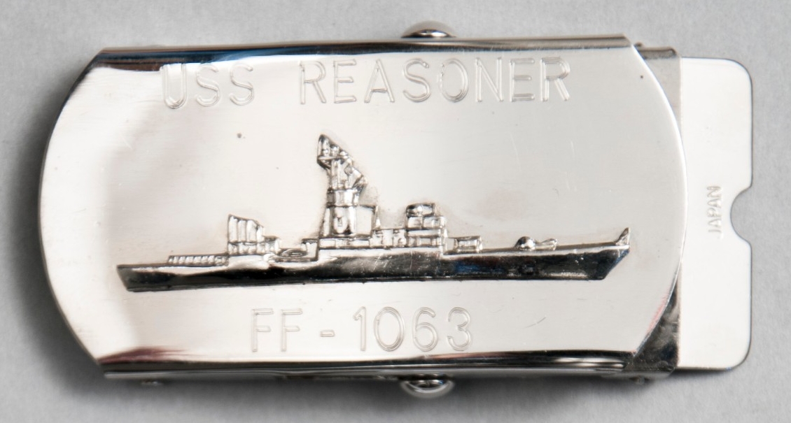 Good Guy Belt Buckle USS Reasoner FF-1063 Obverse