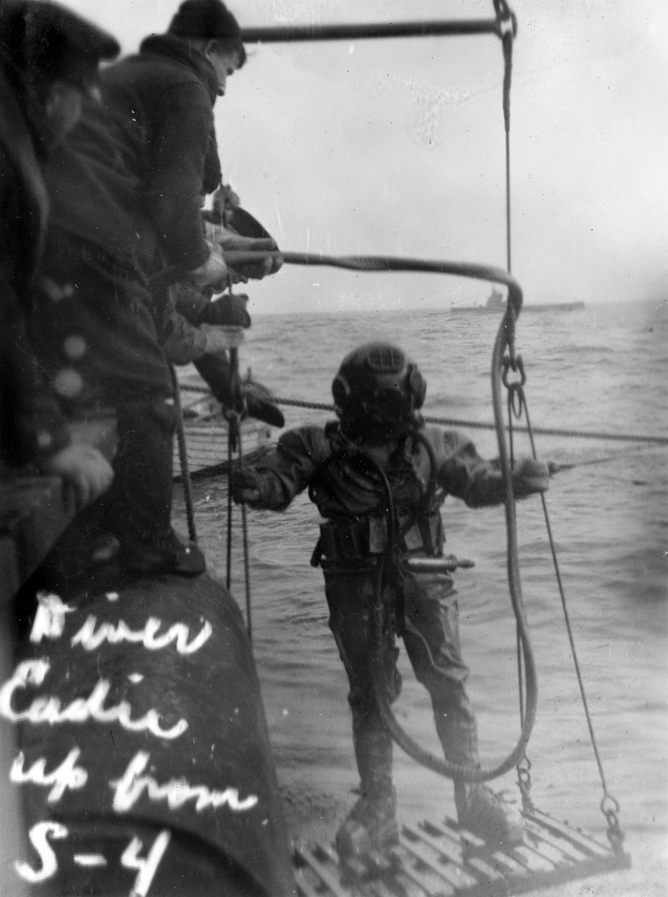 Diver Eadie, received the Medal of Honor for saving the life of a trapped diver during the 1928 salvage of USS S-4.