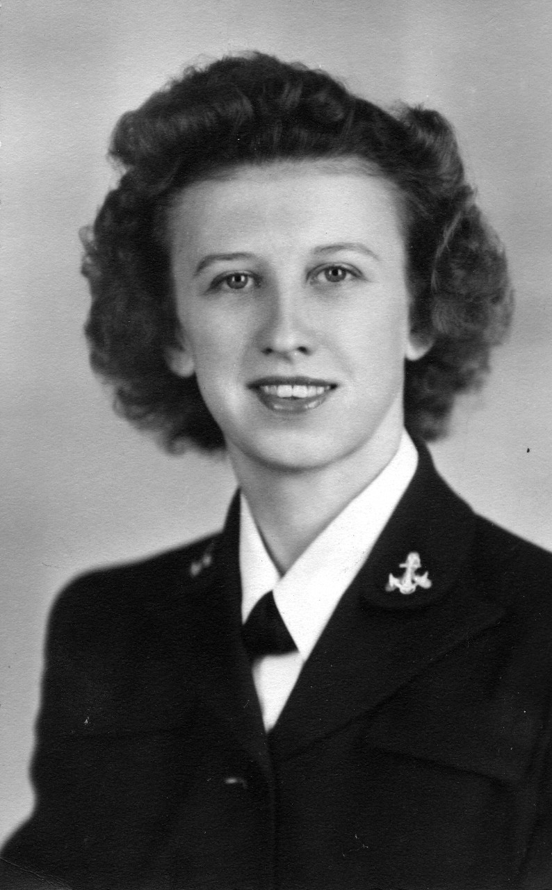 Collection of 32 photos related to the naval service of LTJG Dorothy G. Davis as a WAVE during WWII and into the early 1950s. Specific imagery consists of Davis with her class at Oklahoma A&M (1943), group photos of her unit; at mess; with friends at boot camp at Hunter College (1943); assignment at Headquarters, Fifth Naval District and in Quarters “D” in Washington DC (including various buildings). The collection also consists of documents and records related to Davis’ service, including her stationing at Quarters “D”, personnel records; “Pass in Review” magazine; “the Havelock”, 1944-1945; a pamphlet outlining the operations of Quarters “D”; event invitations and cards; “WAVES newsletter”; reunion cards; and a book titled “While so Serving” (a photo book depicting the images of skills and jobs WAVES conducted). Additional documentation relates to general WAVES information such as song books, discharge pamphlets, and insurance pamphlets related to civilian life after naval service.