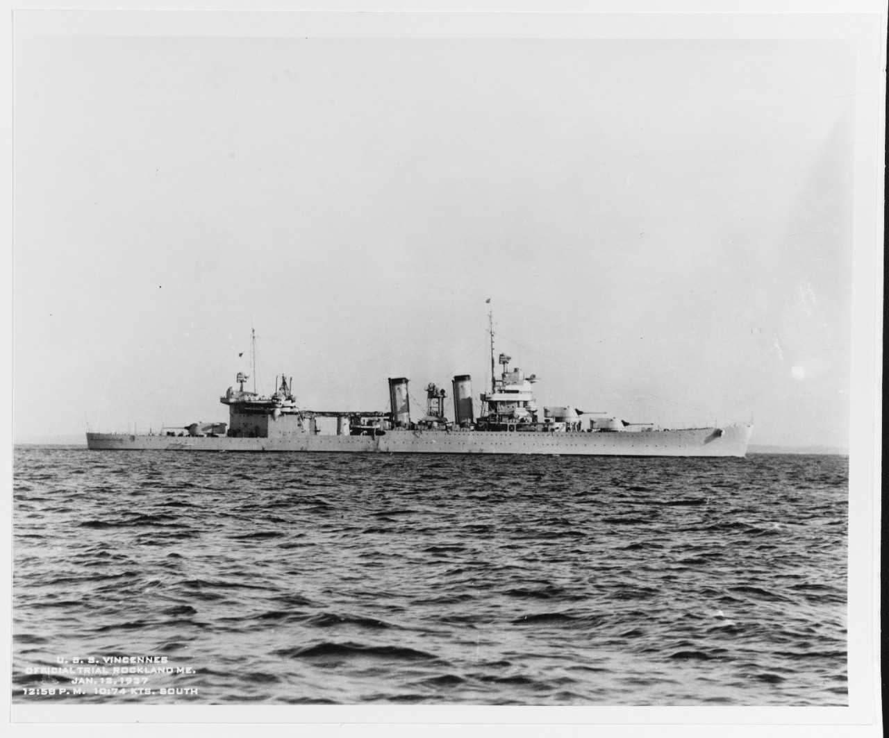 Photo #: 19-N-17183  USS Vincennes (CA-44)