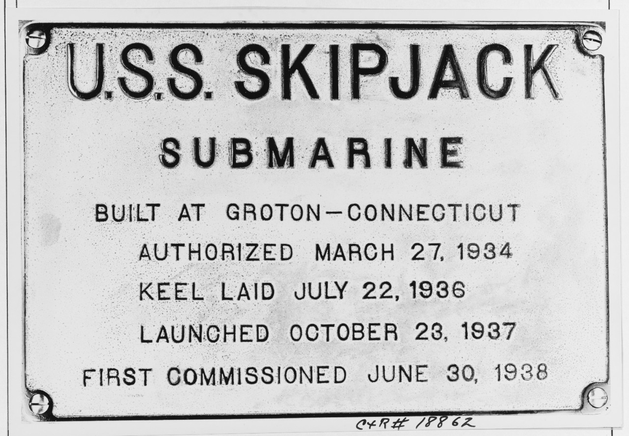 Photo #: 19-N-18862  USS Skipjack