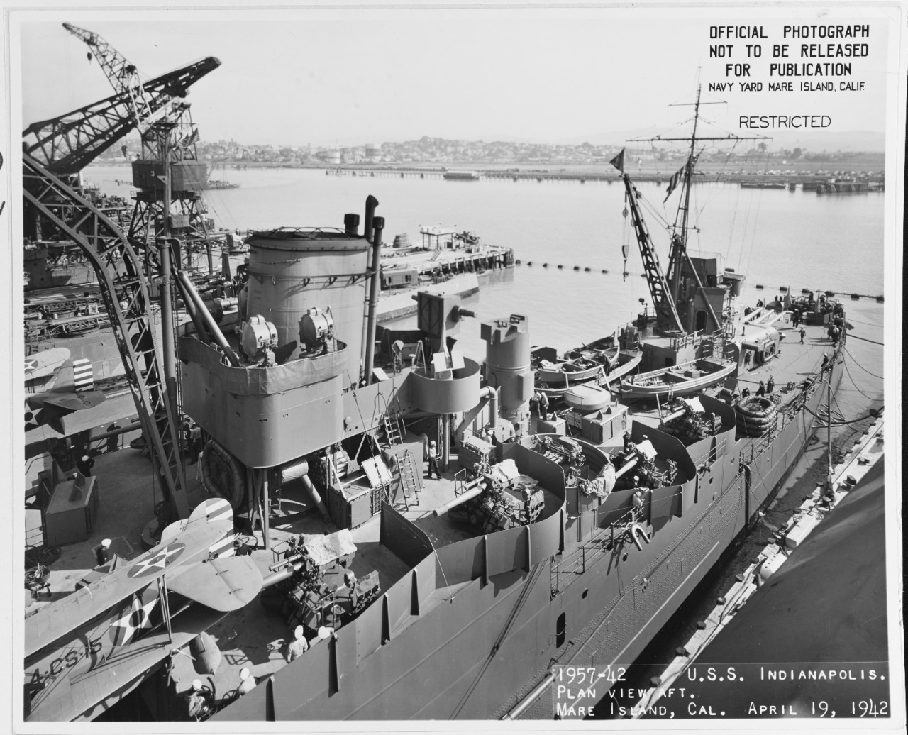 Photo #: 19-N-29300  USS Indianapolis (CA-35)