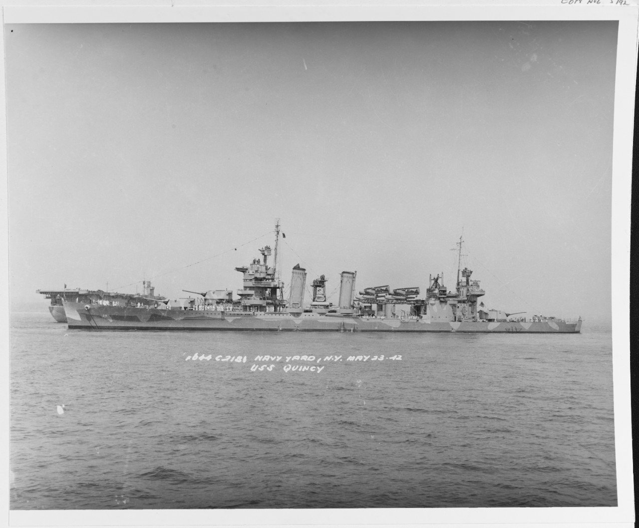 Photo #: 19-N-30731  USS Quincy (CA-39)