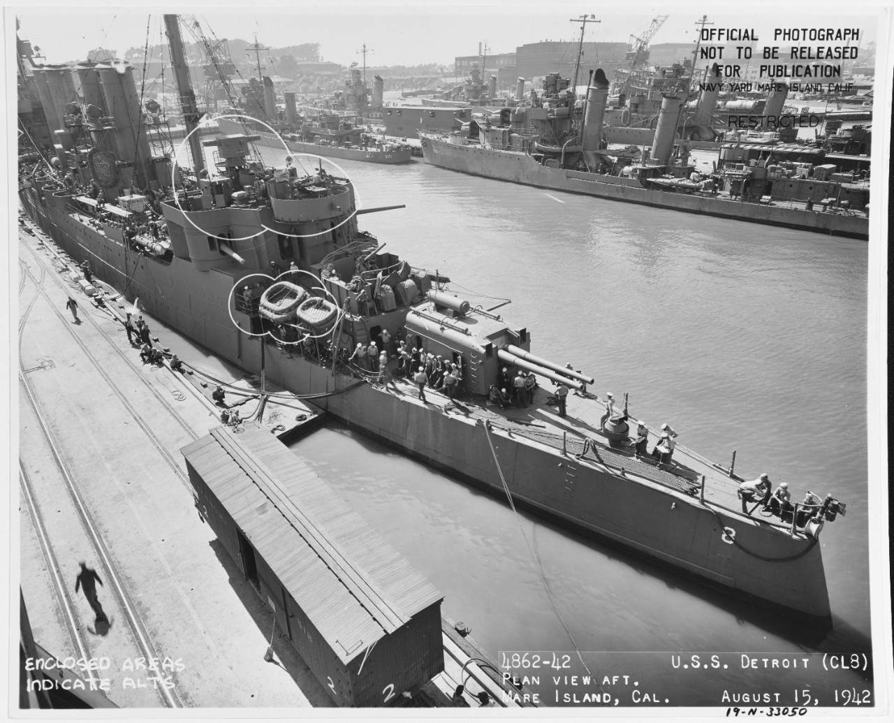 Photo #: 19-N-33050  USS Detroit (CL-8)