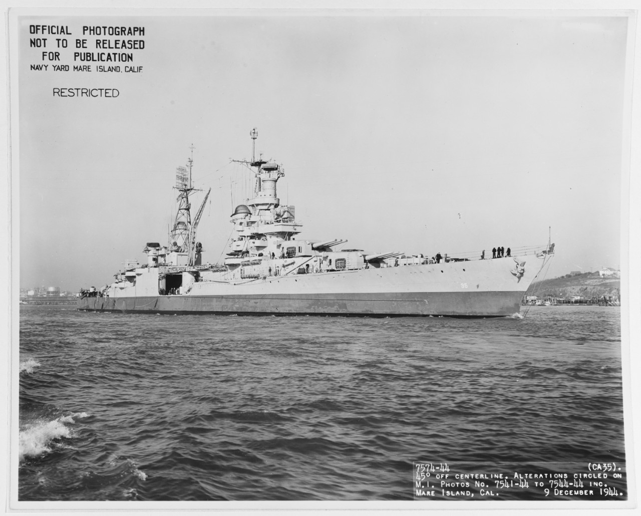 Photo #: 19-N-76904  USS Indianapolis (CA-35)