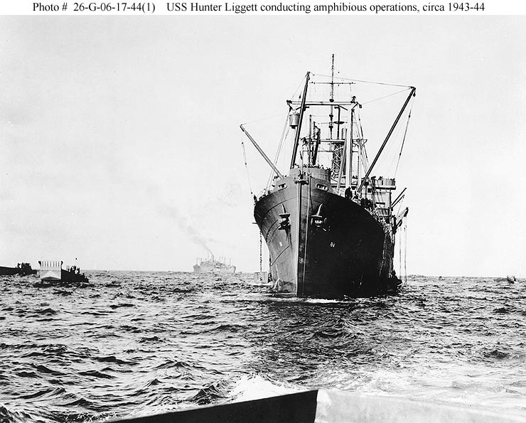 Photo #: 26-G-06-17-44(1)  USS Hunter Liggett (APA-14)