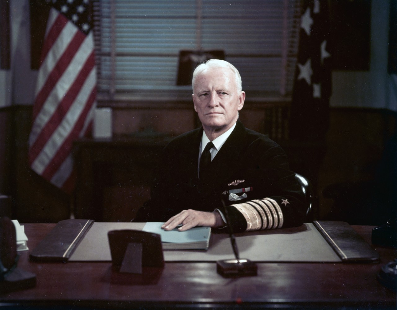 Photo #: 80-G-K-9344 Fleet Admiral Chester W. Nimitz, USN,