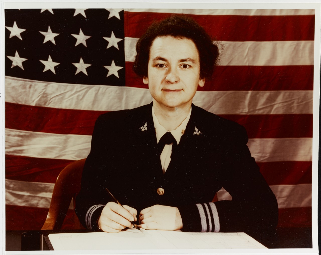 Photo #: 80-G-K-13616 Lieutenant Commander Mildred H. McAfee, USNR