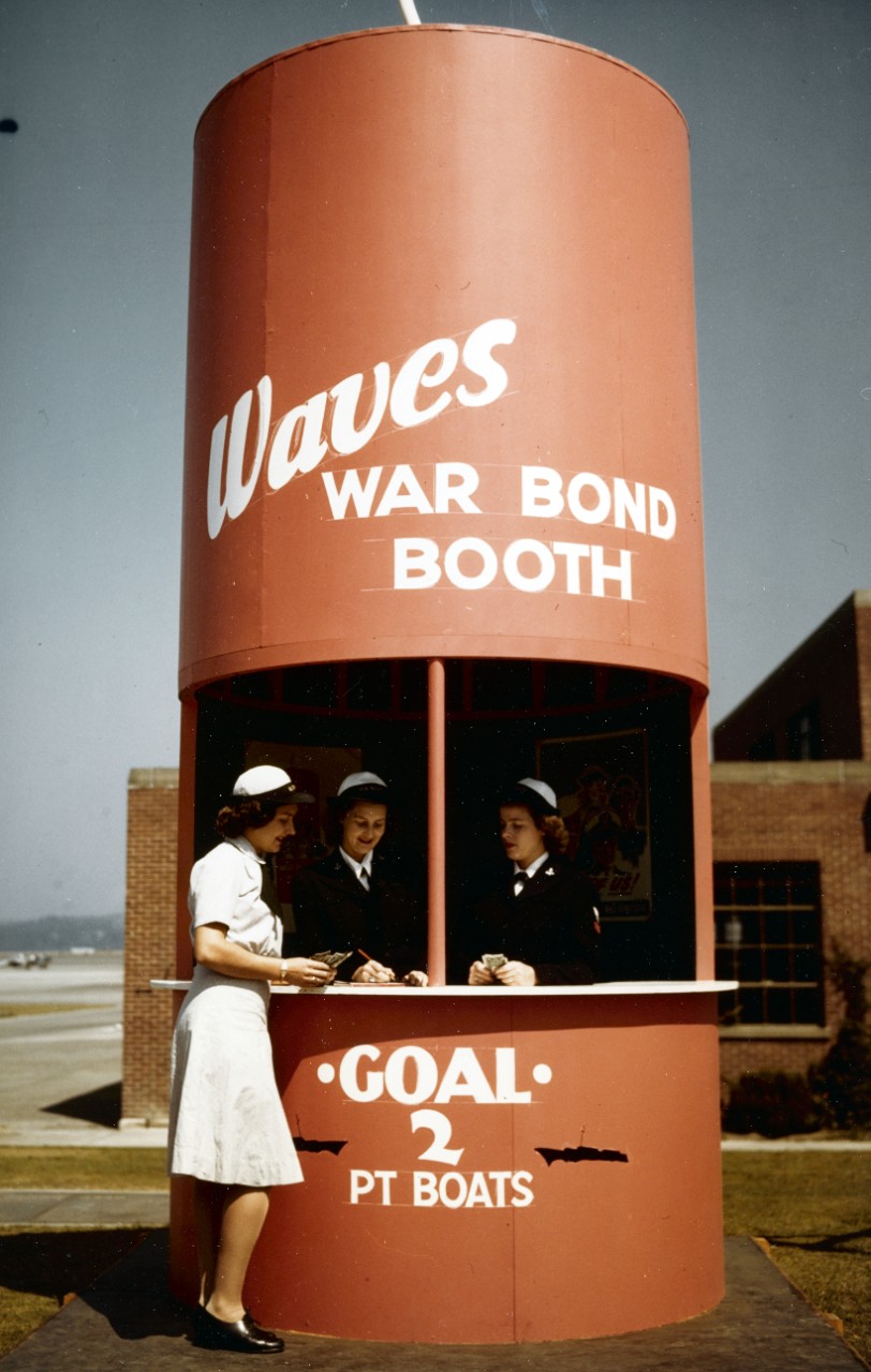 Photo #: 80-G-K-14170 WAVES War Bond booth