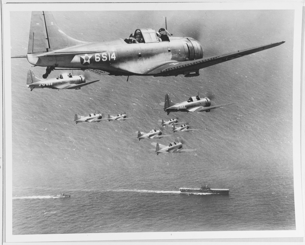 Photo #: 80-G-6678  Douglas SBD-2 "Dauntless" scout bombers