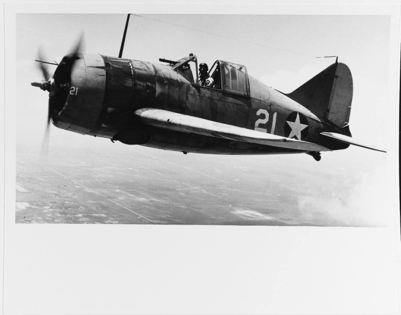 Photo #: 80-G-16055  Brewster F2A-3 &quot;Buffalo&quot; fighter