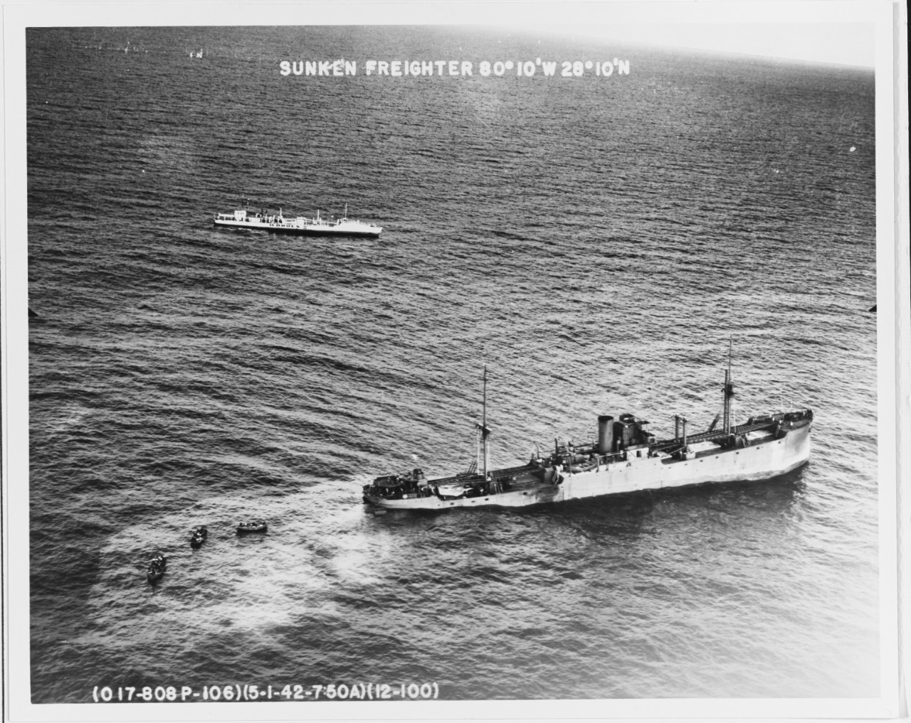 Photo #: 80-G-177164  Torpedoed Freighter