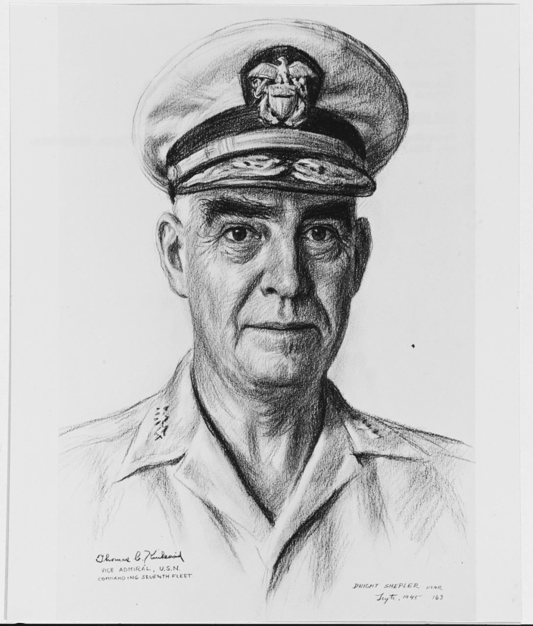 Photo #: 80-G-184952  Vice Admiral Thomas C. Kinkaid, USN, Commander Seventh Fleet  
