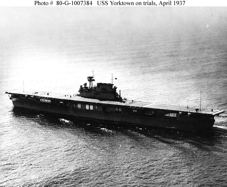 Photo #: 80-G-1007384  USS Yorktown (CV-5)