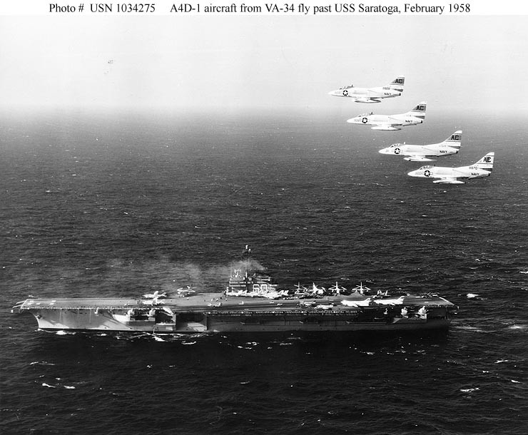Photo #: USN 1034275  USS Saratoga (CVA-60)