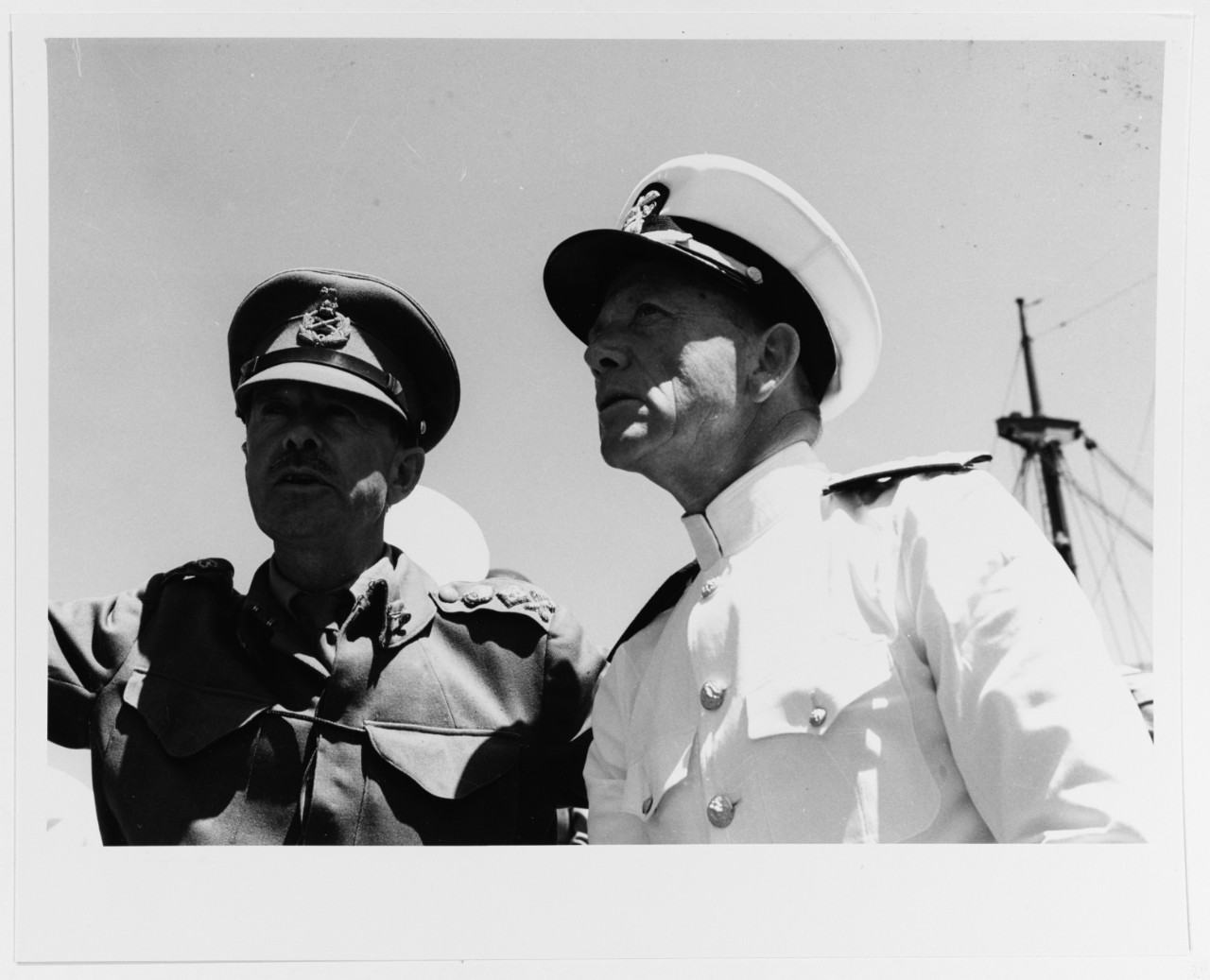 Photo #: 80-G-215052  General Sir Harold Alexander, British Army Rear Admiral Alan G. Kirk, USN