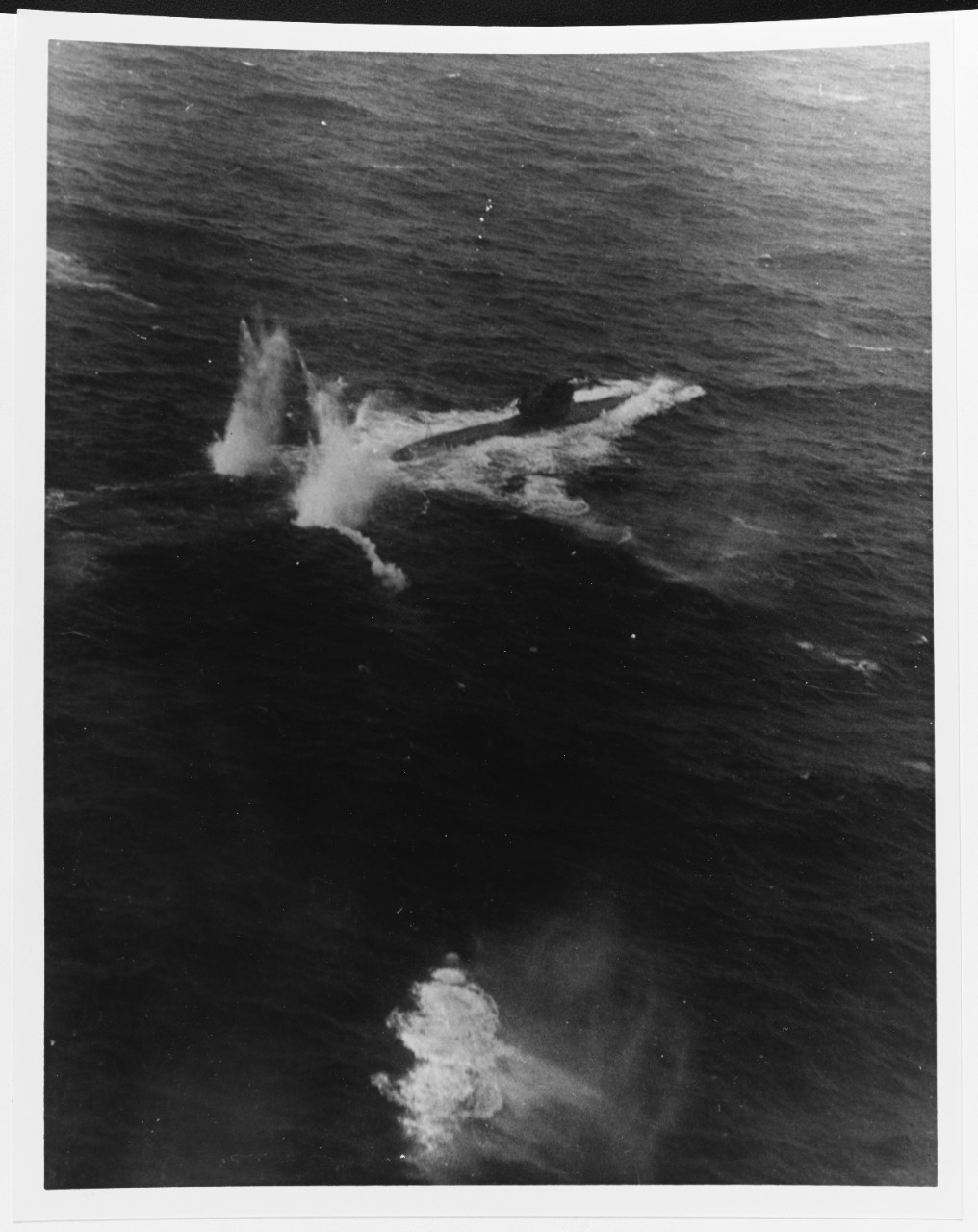 Photo #: 80-G-222841  Attack on German Submarine U-758