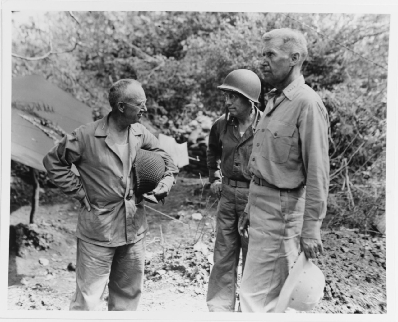 Photo #: 80-G-238397  Saipan Battlefield Conference, summer 1944