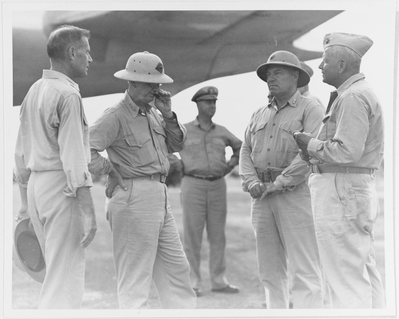 Photo #: 80-G-248038  Senior Officers on Guam, August 1944