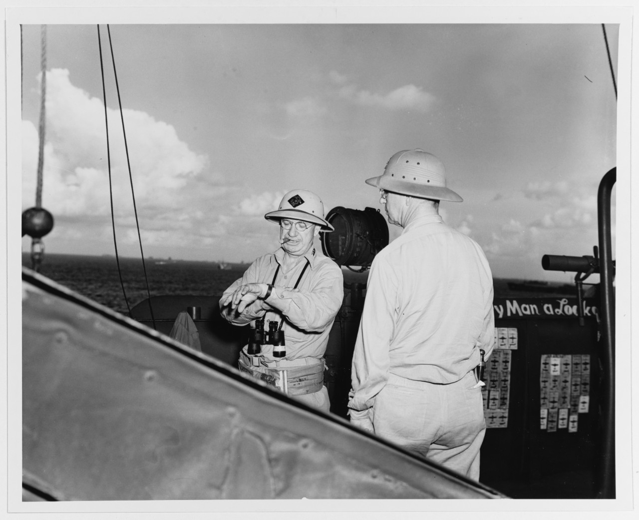 Photo #: 80-G-307681  Lieutenant General Holland M. Smith, USMC Vice Admiral Richmond K. Turner, USN