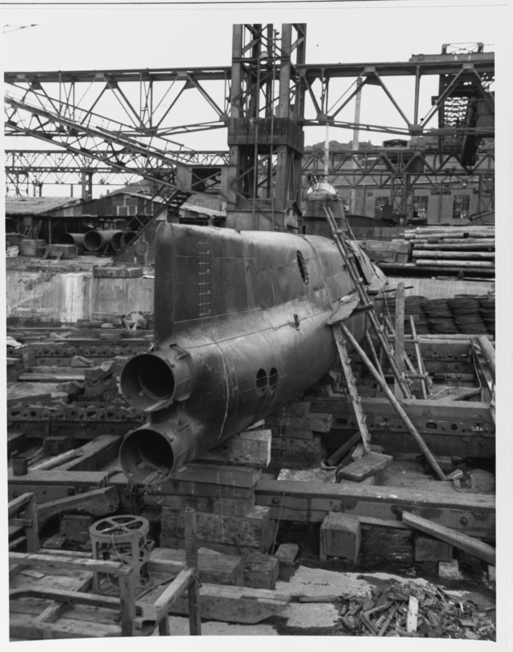 Photo #: 80-G-339831  Japanese Type D (&quot;Koryu&quot;) Midget Submarine