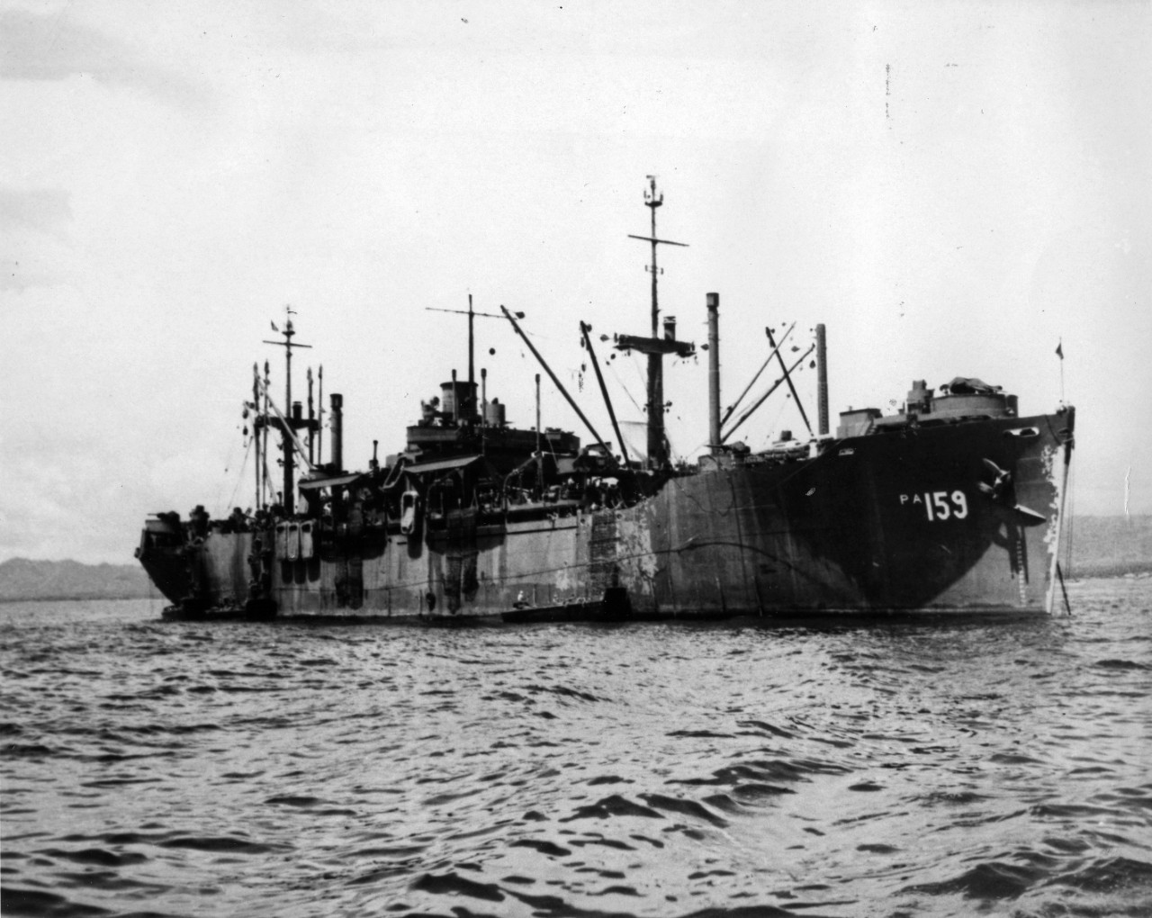 USS Darke (APA-159), October 1945