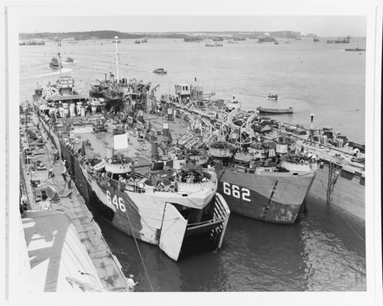 Photo #: 80-G-379472  USS LST-646 and USS LST-662