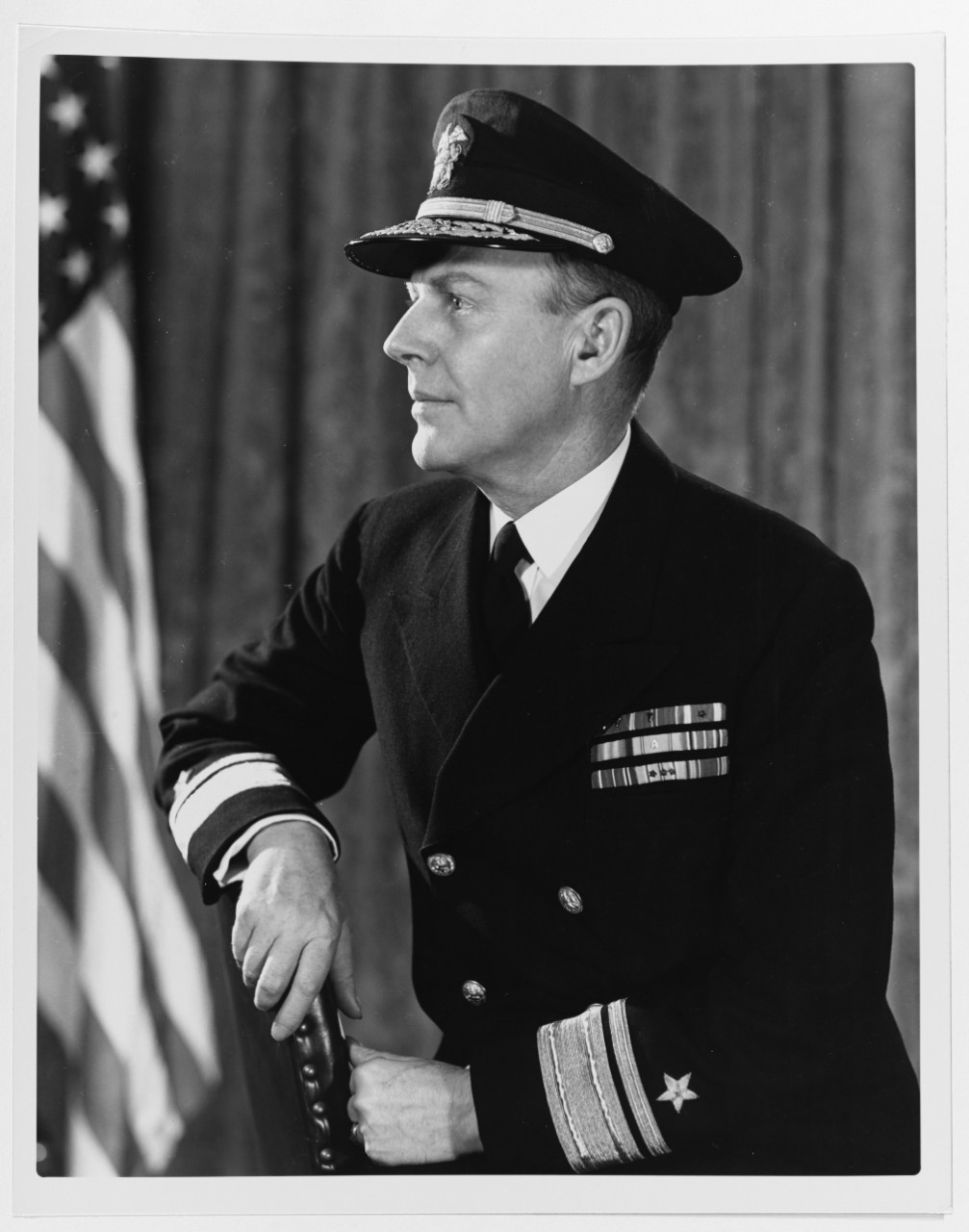Photo #: 80-G-476727  Rear Admiral Sherman R. Clark, USN