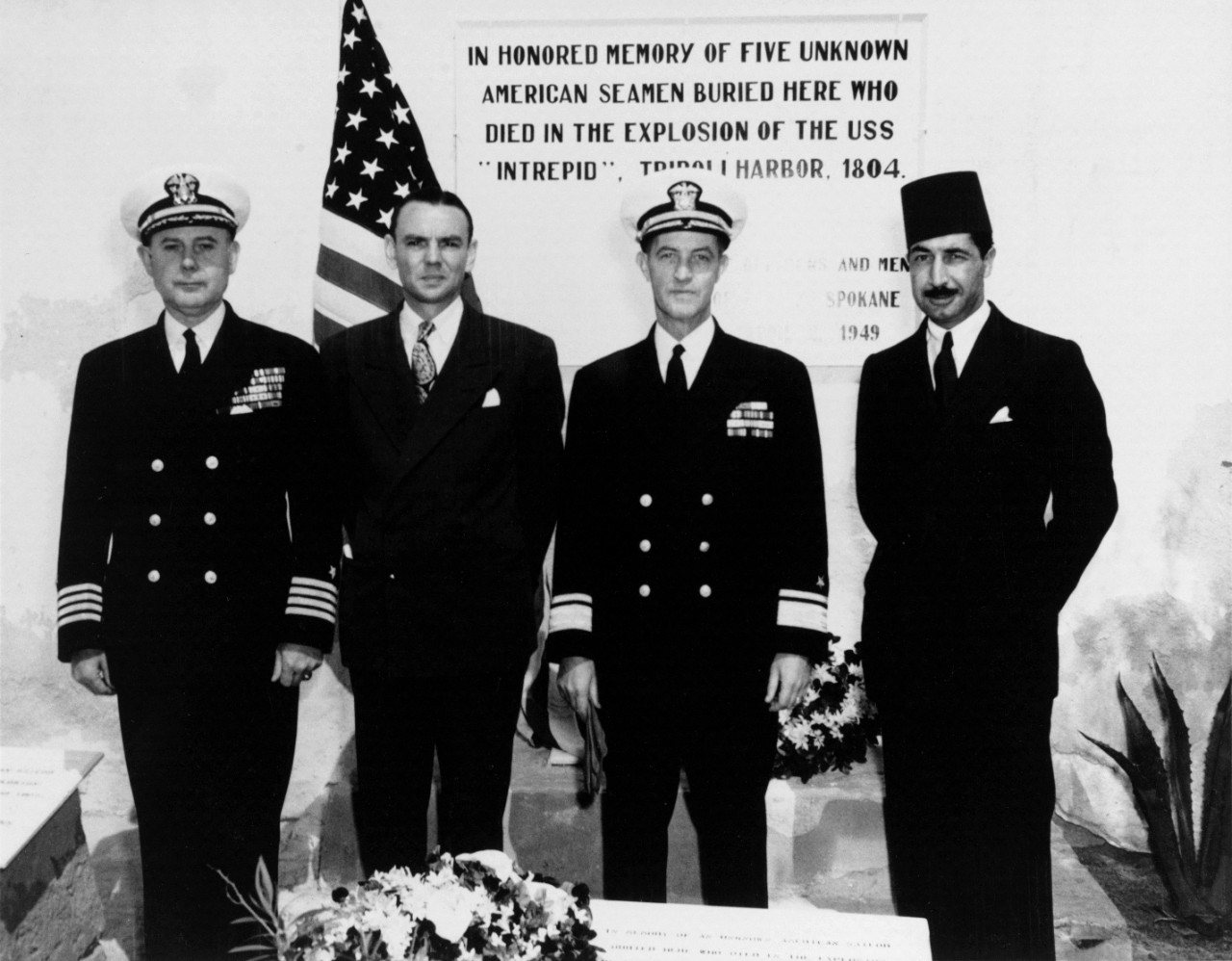 Photo #: 80-G-707157  Ceremonies at Tripoli, Libya, 2 April 1949
