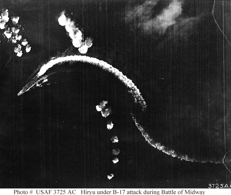Photo #: USAF 3725 AC  Battle of Midway, June 1942
