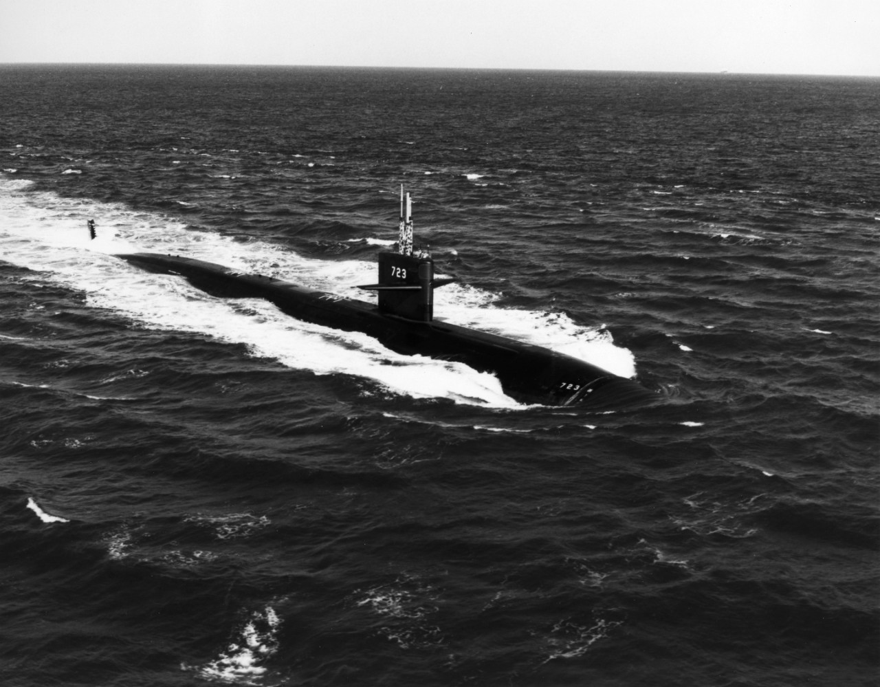 USS Oklahoma City (SSN-723) underway off the Virginia Capes