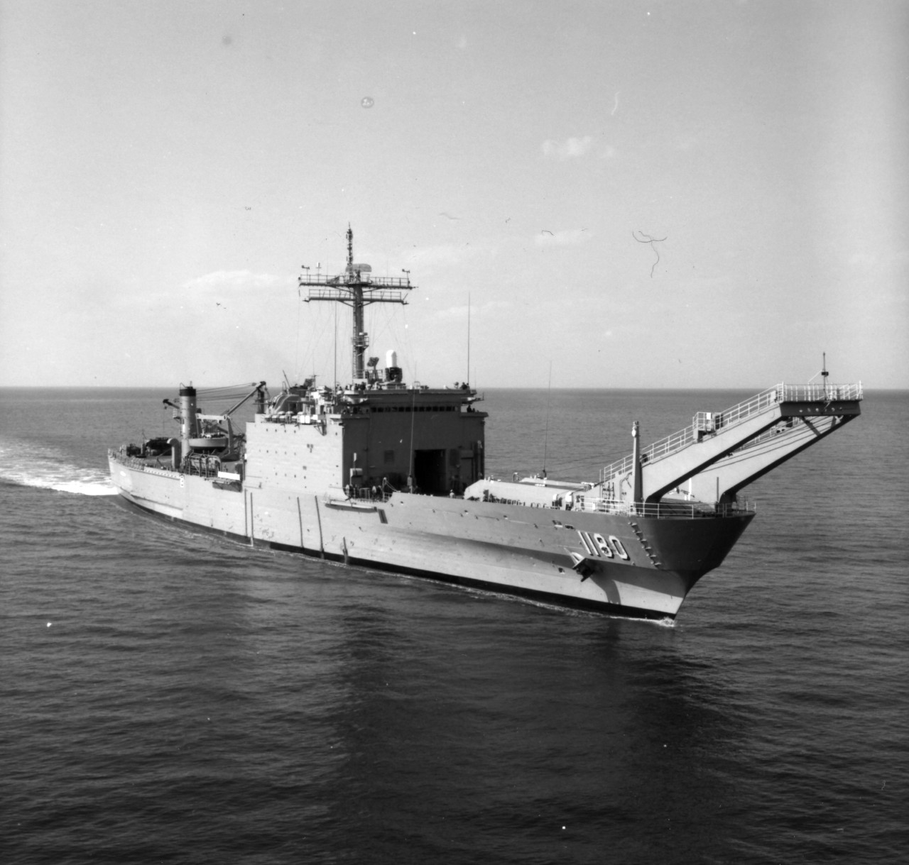 USS Manitowoc (LST-1180) underway in Chesapeake Bay