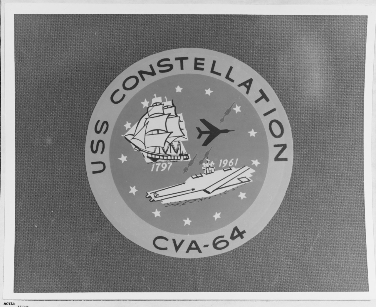 Photo #: KN-9827 Insignia: USS Constellation (CVA-64)