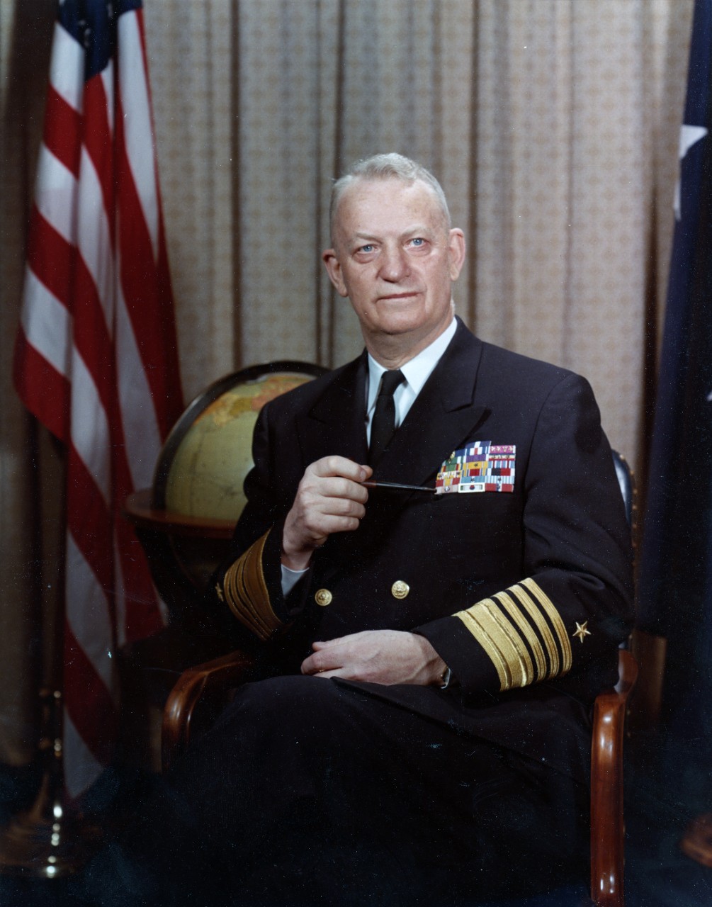 Photo #: KN-12924 Admiral Arleigh A. Burke, USN