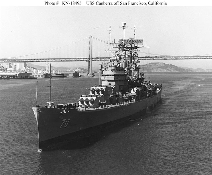 Photo #: KN-18495  USS Canberra (CA-70)