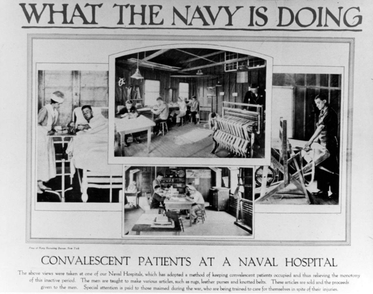 Photo #: 80-WP-958  &quot;Convalescent Patients at a Naval Hospital&quot;